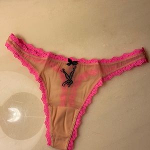 New Betsey Johnson Intimates Low Rise Thong M.